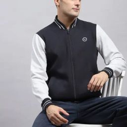 Monte Carlo Navy Regular Fit Striped Sweatshirt image 5