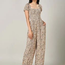 Honey by Pantaloons Khaki Printed Jumpsuit-image-53