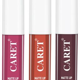CARET ORGANIC Set Of 5 Super-Pigmented Liquid Matte Lipsticks - 2 ml Each - 5-8-6-7-4 image 2
