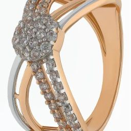 Malabar Gold and Diamonds 18k (750) BIS Hallmark Rose Gold Cocktail Ring for Women-image-30