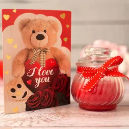 Archies Red Solid Valentine Special Scented Wax Candles-image-34