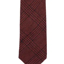 The Tie Hub Men Checked Woolen Skinny Tie-image-51
