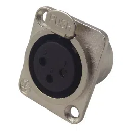 PRO SIGNAL SOCKET, XLR, CHASSIS, NICKEL, PSG01276-image-58