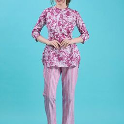 Amarasha Printed Top With Trousers Co-Ords-picture-30