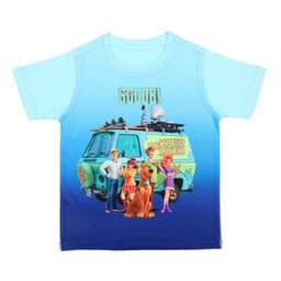 Scooby-Doo Boys Blue & Brown Printed Round Neck T-shirt-image-56