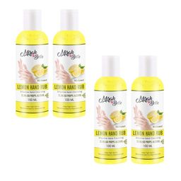 Mirah Belle Pack of 4 Yellow Lemon Hand Rub Sanitizer With Vitamin E 400ml-85