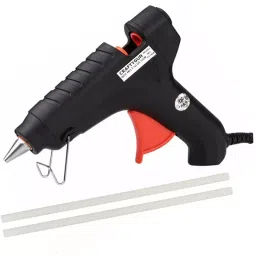 CRAFTYGUN 40 W Trigger Feed Hot Glue Gun Red with 2 Stick, FD-40 W-14