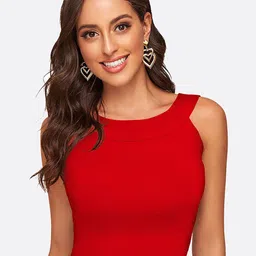 LONDON BELLY Round Neck Crop Fitted Top-picture-12