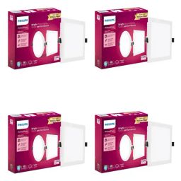 Philips Polycarbonate 15W Square Ultraglow LED Panel Ceiling Light - Pack of 4 (Warm White)-image-86