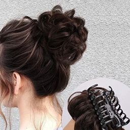 vister Wavy Clip-In Bun Hair Extension - Brown - 5 Inch-47