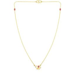 Malabar Gold & Diamonds BIS hallmarked (916) 22k Yellow Gold Necklace for Women,Close to Neck-image-27