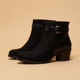 ERIDANI Women Casual Block-Heeled Winter Boots-image-5