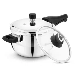 Bergner Trimax ORB Triply Stainless Steel Belly Shape Outer Lid Pressure Cooker With Glass Lid (3 L)-image-41