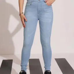 Dolce Crudo Blue Skinny Fit Distressed Jeans-picture-48