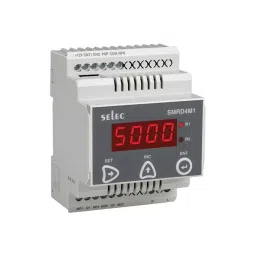 Selec 4 Digits RPM Indicator LED 2 C/O SPDT DIN Rail Mount Speed Monitoring Relay, SMRD4M1-2-U-CE-16