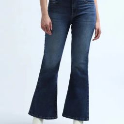 U.S. Polo Assn. Blue Cotton Flared Fit High Rise Jeans-picture-15