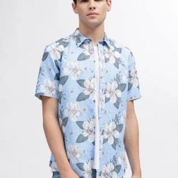 Iconic Men Printed Regular Fit Linen Shirt-image-47