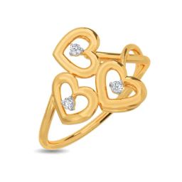 Kisna Diamond & Gold Jewellery Mirza 14k (585) Diamond & Gold Ring For Women-picture-11