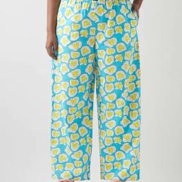Bewakoof Blue Print Cotton Regular Fit Pyjamas-picture-26
