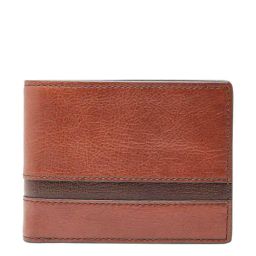 Fossil Brown Paneled Bi-Fold Wallet-image-62
