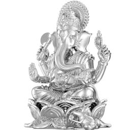 Joyalukkas 92.5 Sterling Silver Lord Ganesh Idol - 95.71 gm-image-10