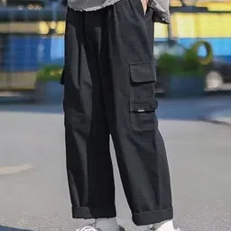 StyleCast Men Solid Loose Fit Trousers-image-32