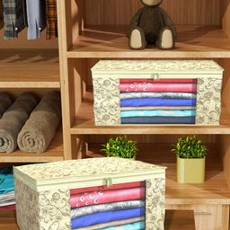 Kuber Industries Cream-Coloured Set of 4 Regular Drawer Organiser Organisers image 2