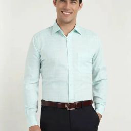 Allen Solly Green Regular Fit Checks Shirt-image-32
