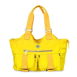BAHAMA Crinkle Range Yellow Solid Handheld Bag-36
