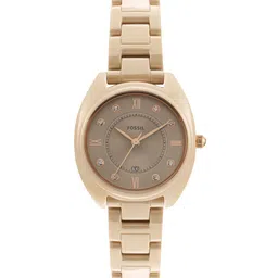 Fossil Women Embellished & Textured Dial & Ceramic Bracelet Style Analogue Watch CE1110-image-15