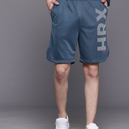 HRX by Hrithik Roshan Men Typography Print Rapid-Dry Training Shorts-image-66