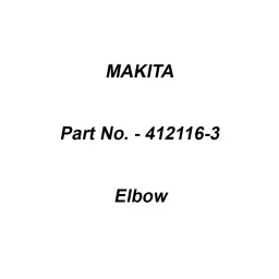 Makita Elbow Suitable For PM7650H, Part No 412116-3-41
