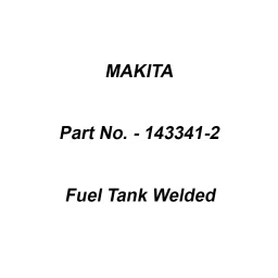 Makita Fuel Tank Welded Blue Suitable For EA4301F, Part No 143341-2-35