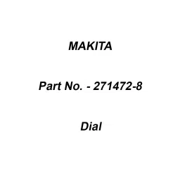 Makita Dial Size 28 mm Suitable For PV001G, Part No 271472-8-17