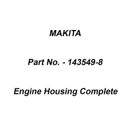 Makita Engine Housing Complete Blue Suitable For EA3500S, Part No 143549-8-picture-21