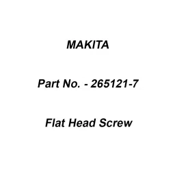 Makita Flat Head Screw Size M6 mm Suitable For MT240, Part No 265121-7-picture-40