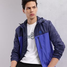 HRX by Hrithik Roshan Men Colorblocked Hooded Bomber Lifestyle Jacket-picture-41
