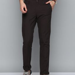 Indian Terrain Men Pin-Striped Brooklyn Slim Fit Trousers-image-65