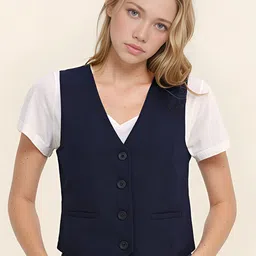 BAESD Sleeveless V-Neck Slim-Fit Waistcoat-picture-38