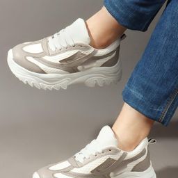 CORSICA Women Colourblocked PU Sneakers-image-43