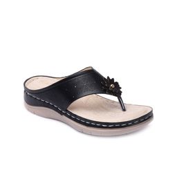 Picktoes Black Comfort Sandals-54