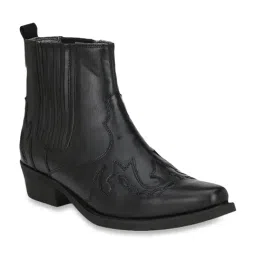 Delize Men's Black Chelsea Boots-image-55