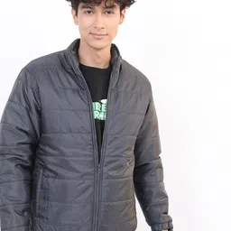 KETCH Men Grey Solid Puffer Jacket-picture-16