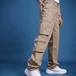 The Roadster Life Co. Men Loose Fit Pure Cotton Cargo Style Jeans-image-30