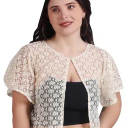 SZN Open Front Cotton Crop Shrug-picture-29
