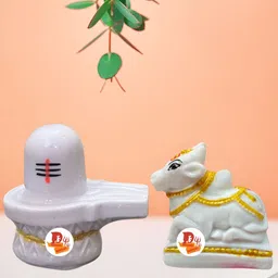 DARIDRA BHANJAN White Religious Idol Showpiece-image-77