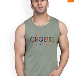 SLOWLORIS Pack of 2 Printed Combed Cotton Vest VSL26 CMB(CHS LGTGREEN)(OVRTNK ORANGE)-picture-22