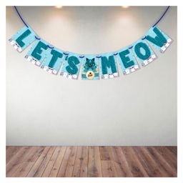 Wobbox Happy Birthday Banner, Cat Theme Decoration Items Blue -Pack Of 1-image-41