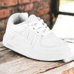 Lil Lollipop Patch Detailed Lace Up Shoes - White-image-74