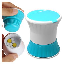 COZY VIBES Pill Grinder Cutter Splitter Grinder, Portable Tablet Cutter Pill Box with Container | Pill Crusher and Pill Splitter Travel Small Pill Case Holder for Home, Work and Office - PACK OF 1 - COLOR MAY VARY-48